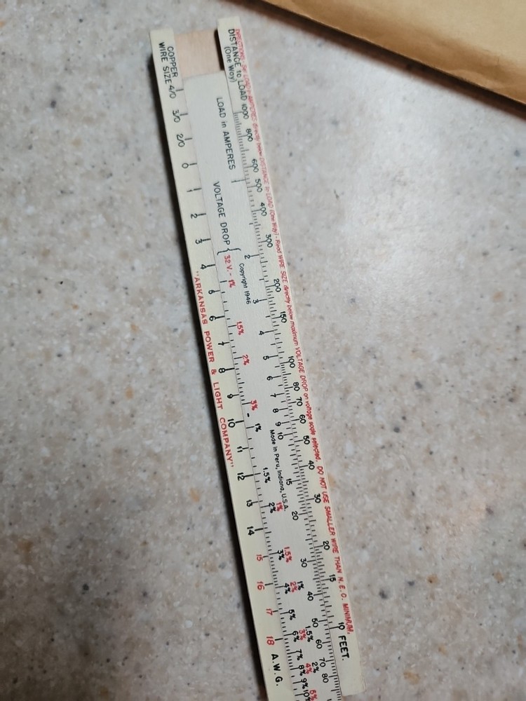 slide ruler Arkansas Power And Light