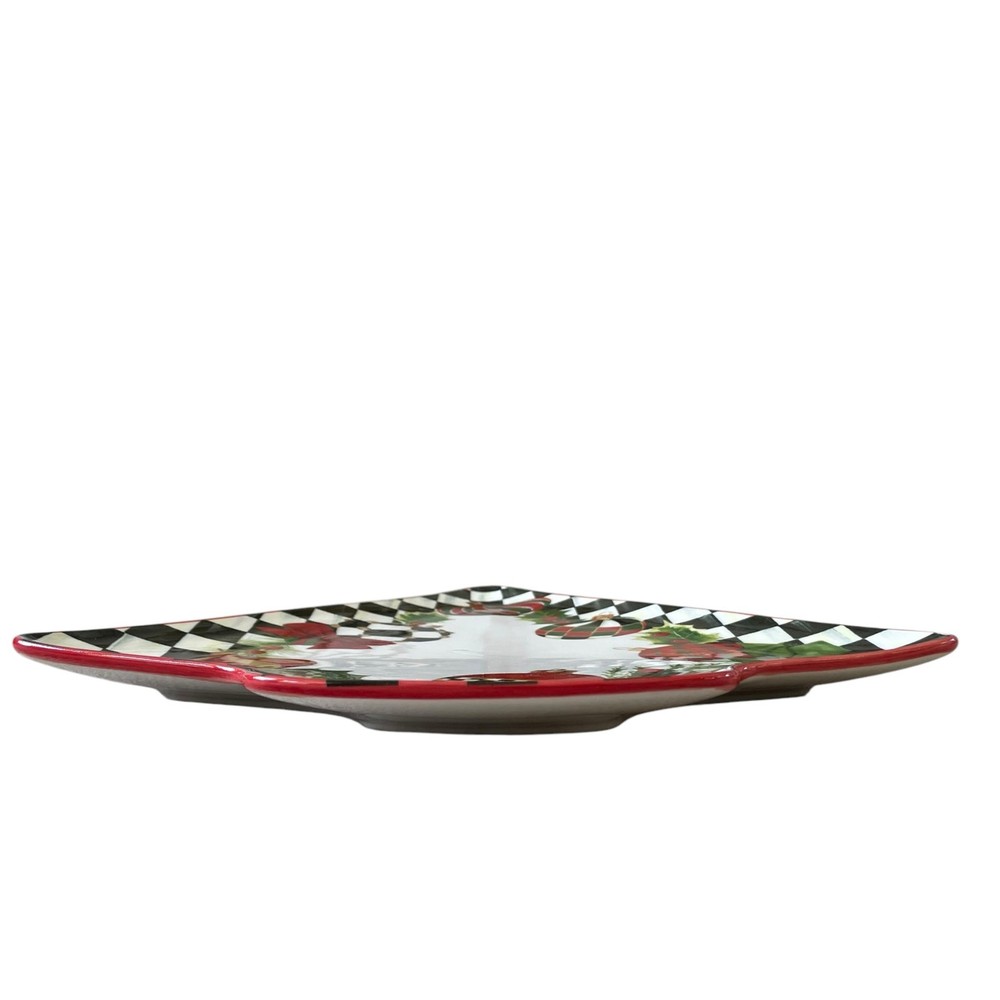 NEW Mackenzie Childs Deck the Halls Tree Serving Platter