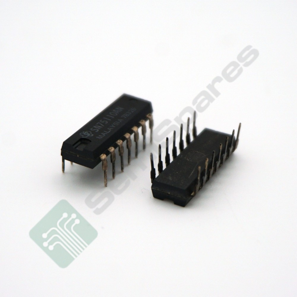2 pcs. TEXAS INSTRUMENTS SN75110AN IC TRANSCEIVER 2/0 14-PDIP