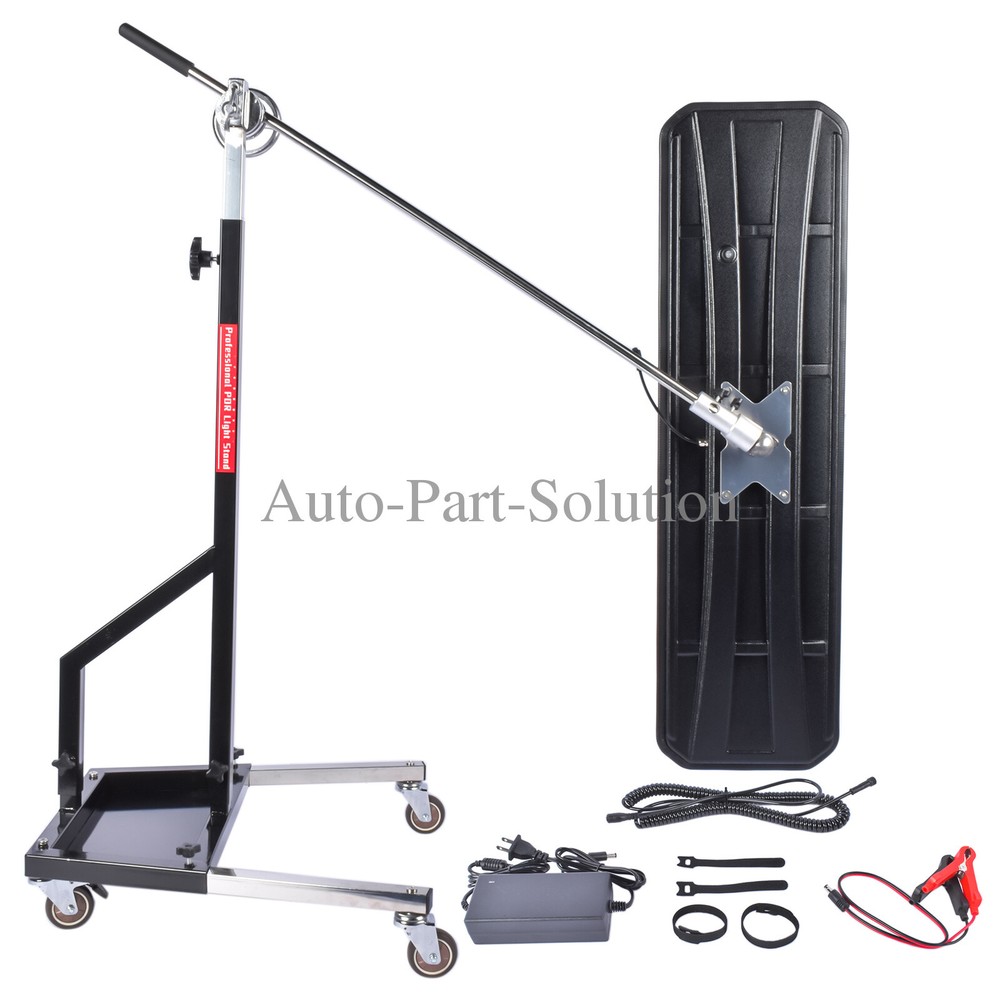 PDR Light 12V Reflector Board Dent Repair Tools with Adjustable Holder Black