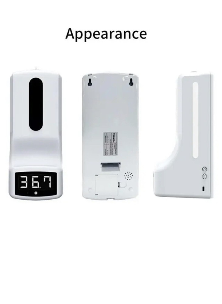 K9 Pro Dual Intelligent Sensor, Auto Hand Soap Dispenser & Temperature Reader