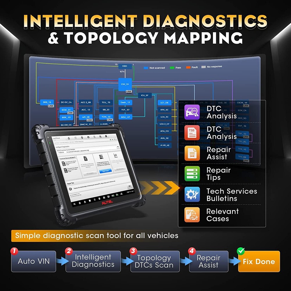 2023 Autel MaxiSys ULTRA Lite MS919 Diagnostic Scanner Advanced VCMI Programming
