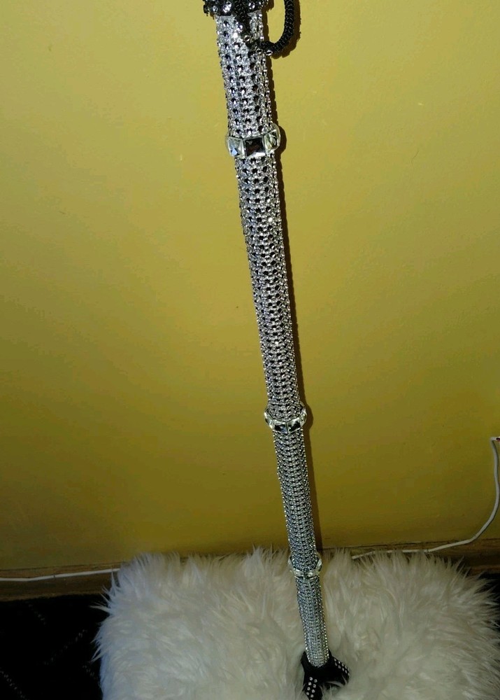NEW REDESIGNED BEDAZZLED BLING-BLING WALKING CANE ADJUSTABLE FOLDABLE 33-37 "