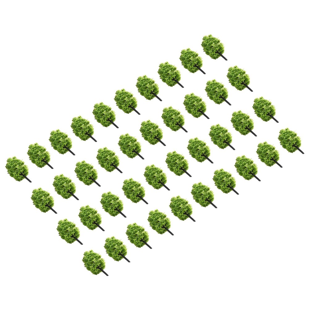 Model tree Model Tree 40Pcs Park Plastic Railroad Train Landscape 1:100