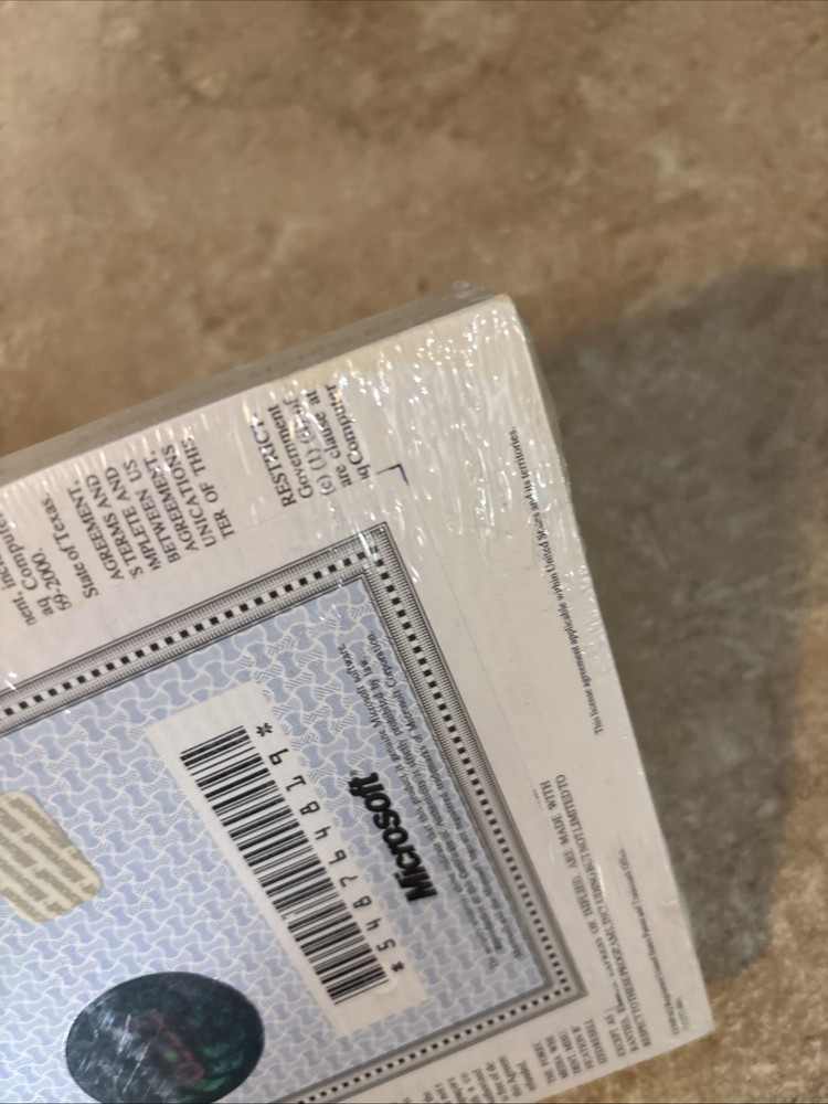 Vintage Microsoft Windows & MS-DOS 6.2 User Guide Sealed Manual Certificate PC