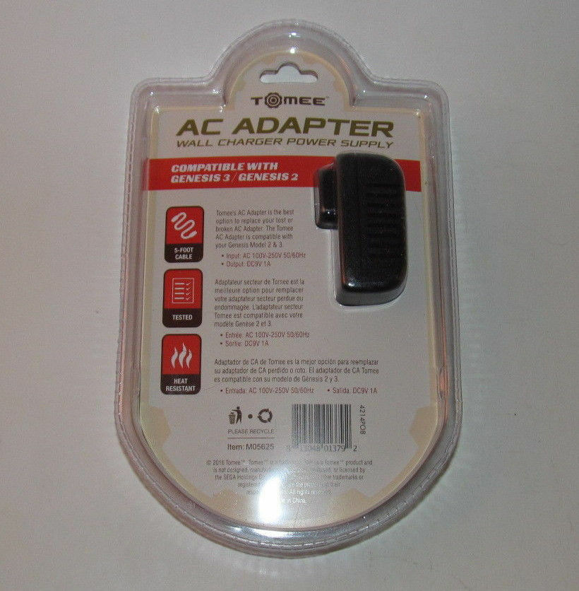 *NEW* Sega Genesis Model 2 Console System AV + AC Cable Power Cord RCA Bundle