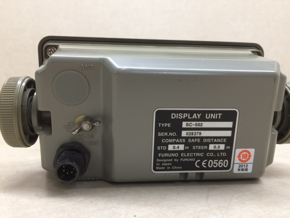 Furuno SC-502 Satellite Compass Display Head V2.01 Screen Button