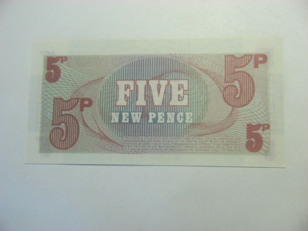 British Armed Forces 5 Pence Uncirculated