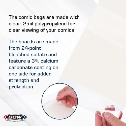 Resealable Current Comic Book Combo Pack | for Acid-Free Backing 200 Pack