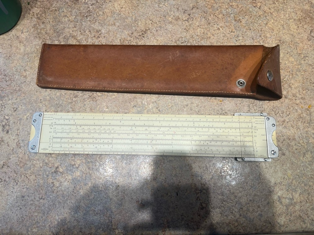 Dual base log log slide rule Picket Model 4-t
