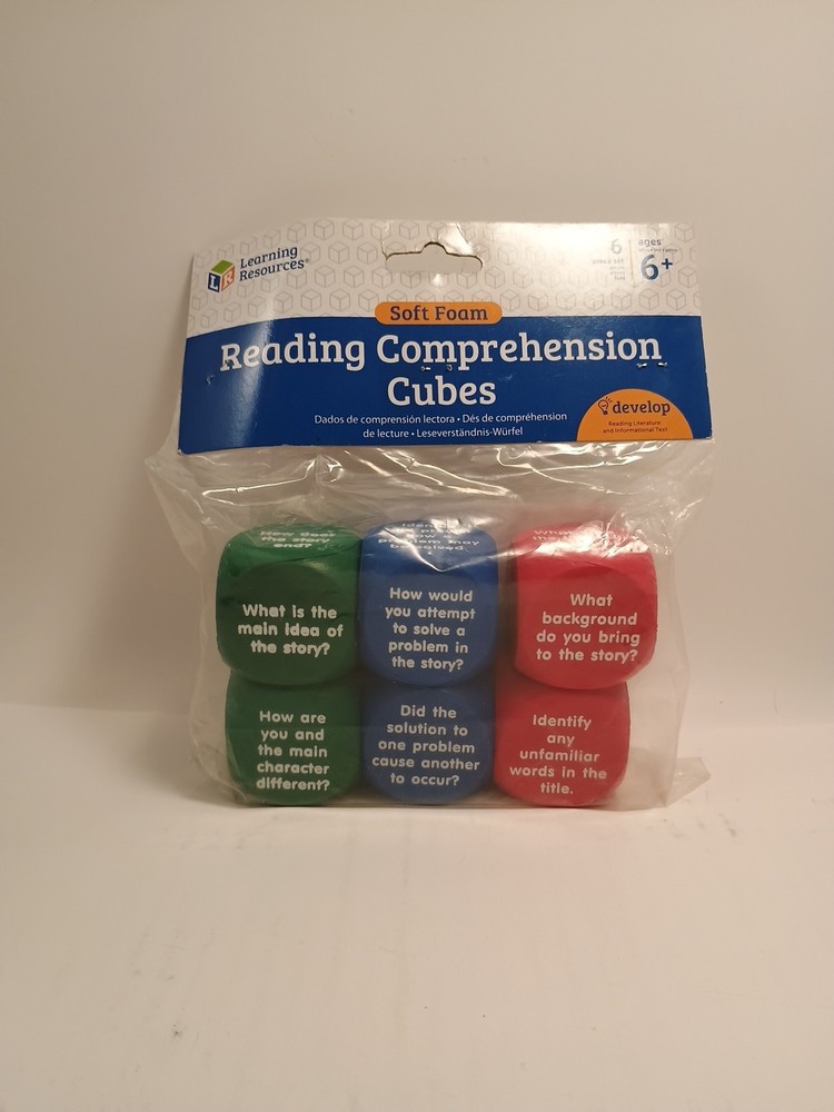 Reading Comprehension Cubes Soft Foam Learning Resources New