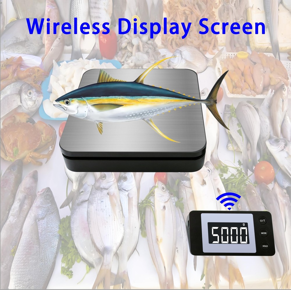 Shipping Scale 110 LB Digital Postage Scale Wireless LCD Display Postal Scale...