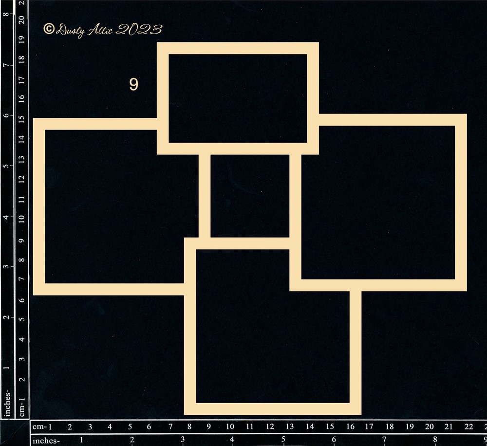 Dusty Attic Chipboard 8x9 - College Frameworks #9, DA3634