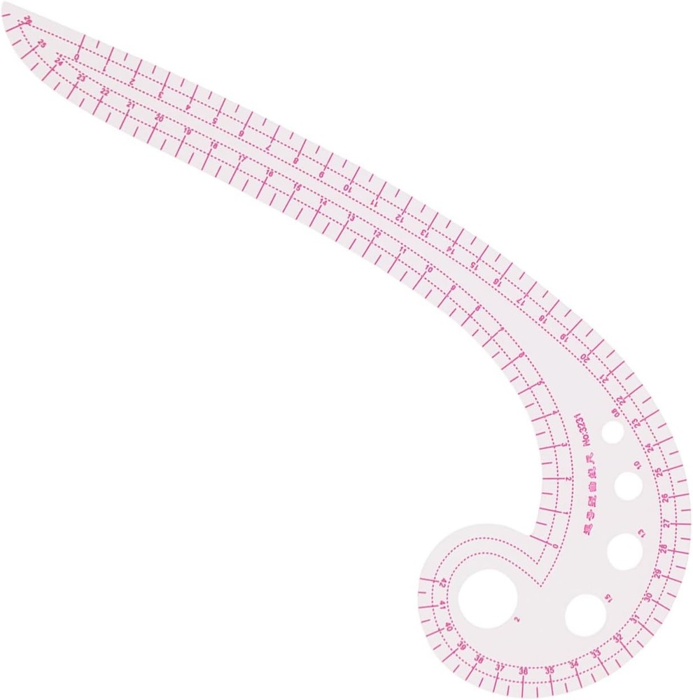 French Curve Ruler Set Acrylic 3pc Sewing Pattern Making