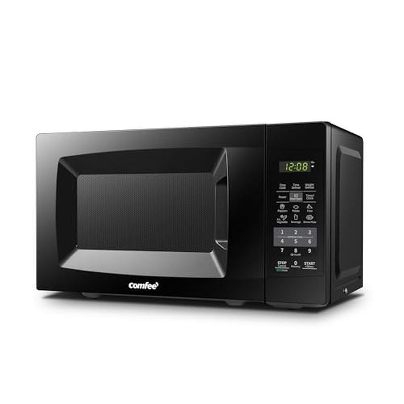Countertop Microwave Oven W/ Eco Mode Mute Function One-Touch Controls New
