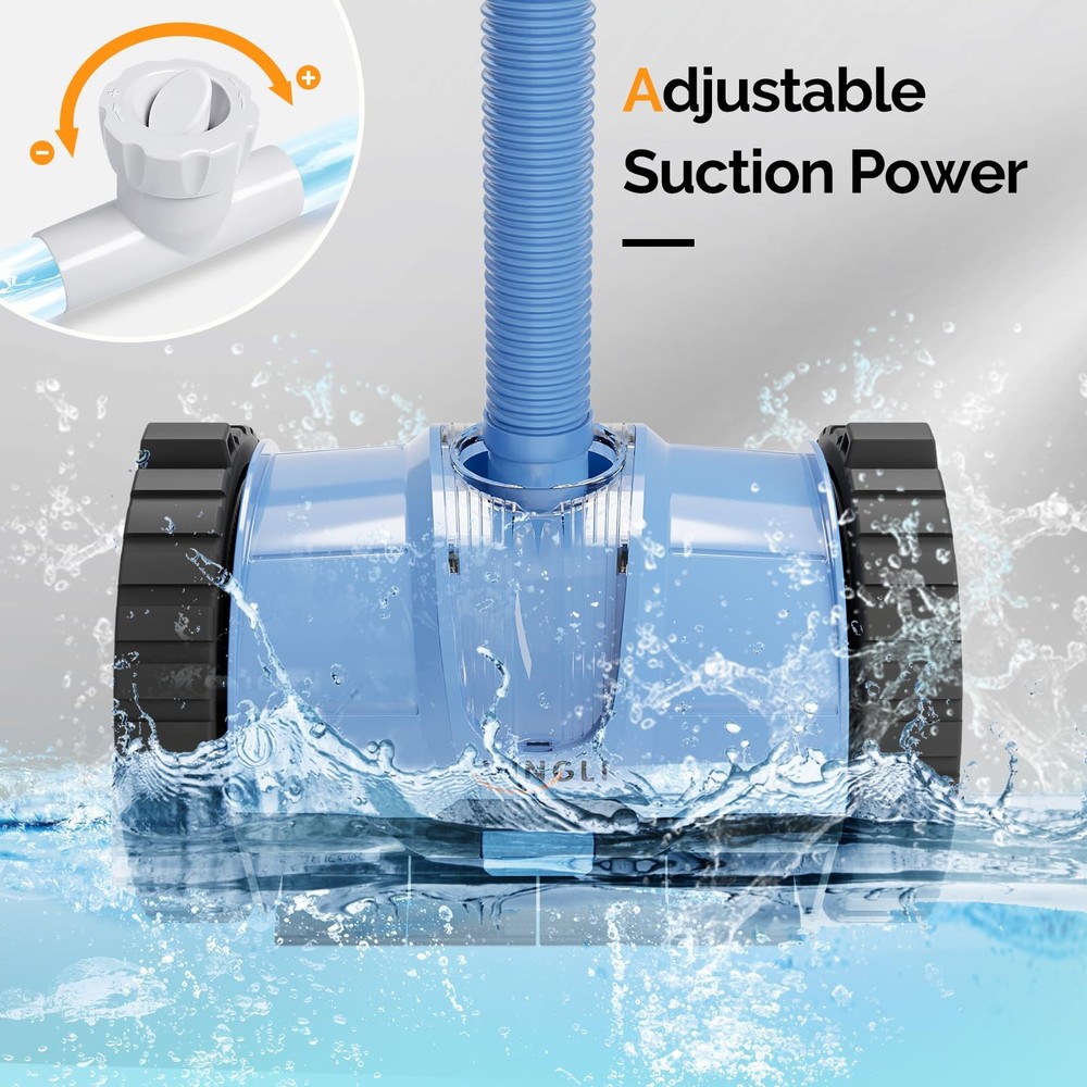 2025 Upgrade Automatic Pool Vacuum Cleaner Wall-Climbing Suction Side