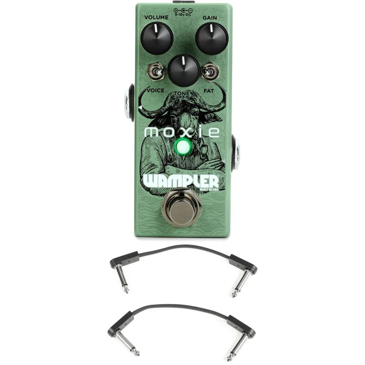 Wampler Moxie Overdrive Pedal with EBS Patch Cables