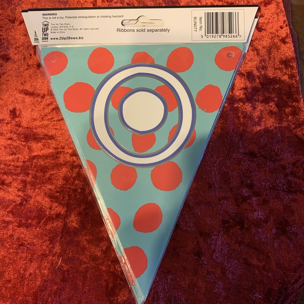 Make Any Message Or Name Personalised Bunting Multicoloured Number 0