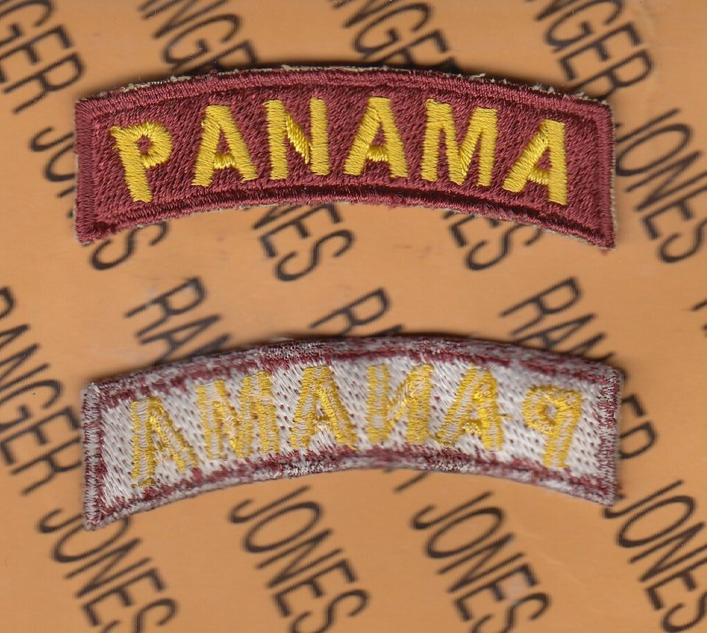 US Army Transportation Command PANAMA 2.5" tab arc patch c/e