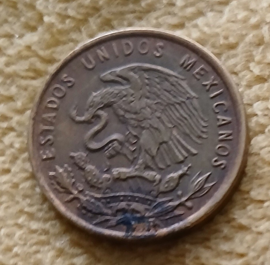 MEXICO - 1956 - ONE CENTAVO  - COIN - VF