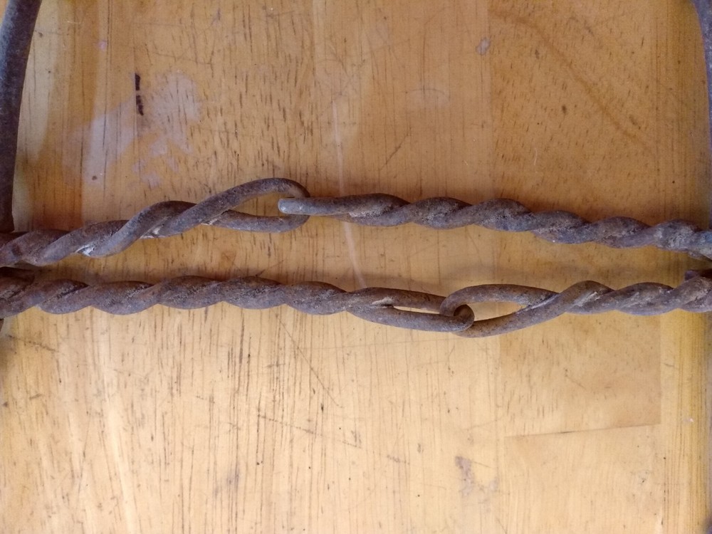 2 Vintage Twisted Wire Horse Bits