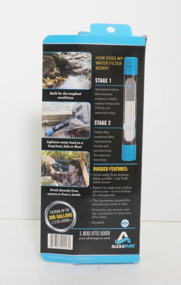 AlexaPure Survival Spring Field Ready Water Filter 300 Gallons
