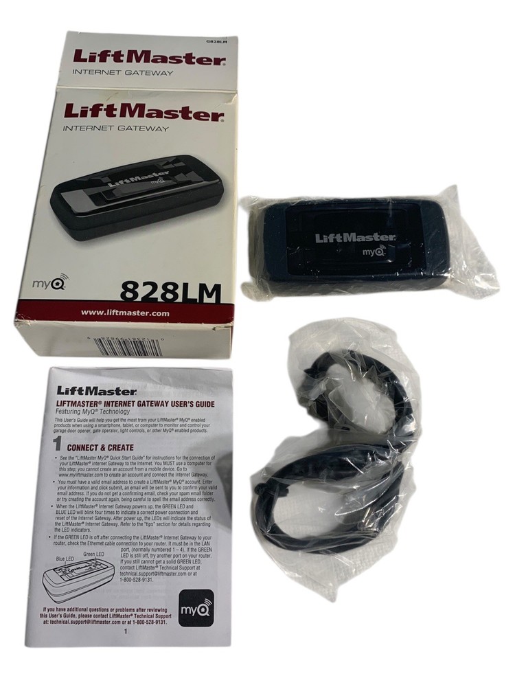 LiftMaster 828LM Internet Gateway MISSING POWER CORD READ
