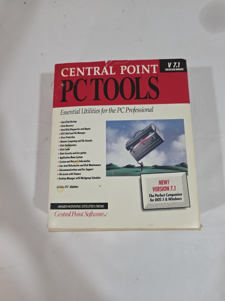 Vintage Central Point PC Tools Utility Software V7.1 Full Kit