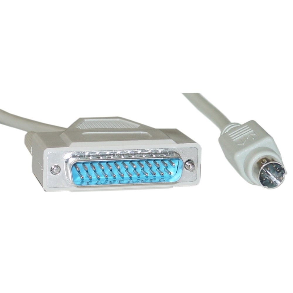 Apple Mac 6 ft Imagewriter I Printer Cable 8 pin - DB25