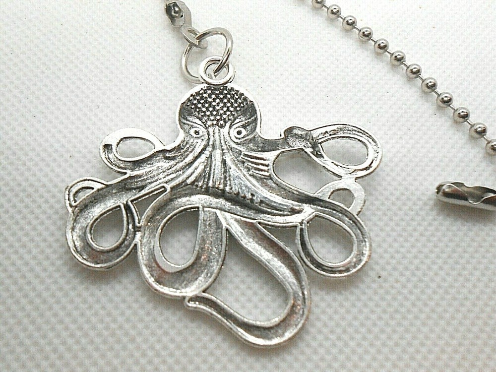 Octopus Sea Shore Ceiling Fan/Light Pull