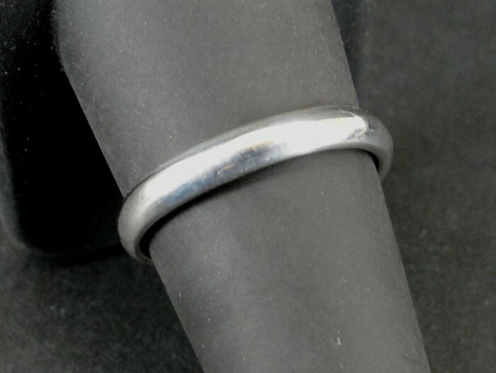 Band Ring Silver Stackable Sleek Smooth Sterling 925 Size 9 Ring Band