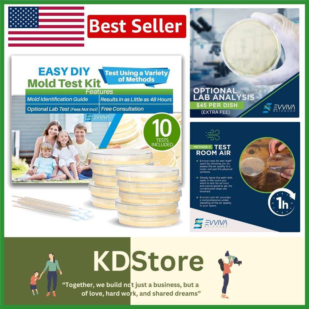 Indoor Mold  Kit: 10 Easy Detection Tests + Comprehensive Information Guide