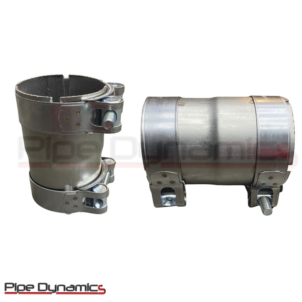 EXHAUST REDUCER ADAPTER JOINING SLEEVE CONNECTOR - VARIOUS SIZES - WITH CLAMPS