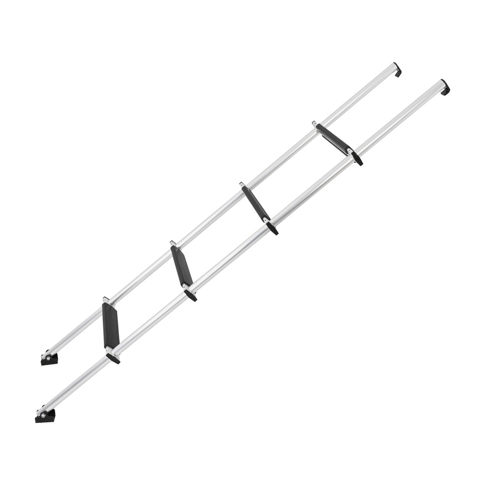 60" Bunk Ladder Aluminum Silver & Black For RV Camper Trailer or Home Garden