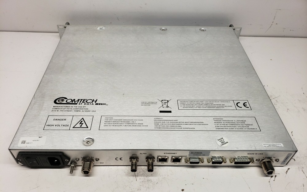 COMTECH EF DATA CDM-840 REMOTE ROUTER ADVANCED VSAT SOLUTIONS CDM840-242