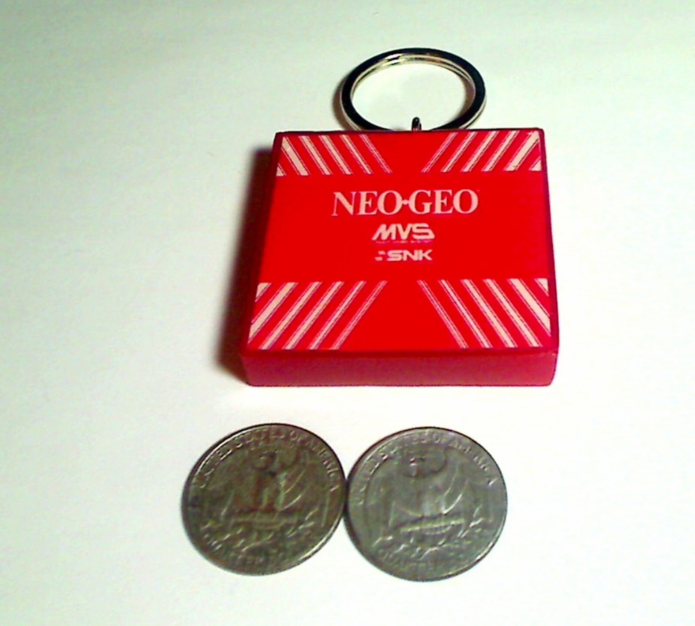 NEO GEO Arcade Coin Door accessory Keychain