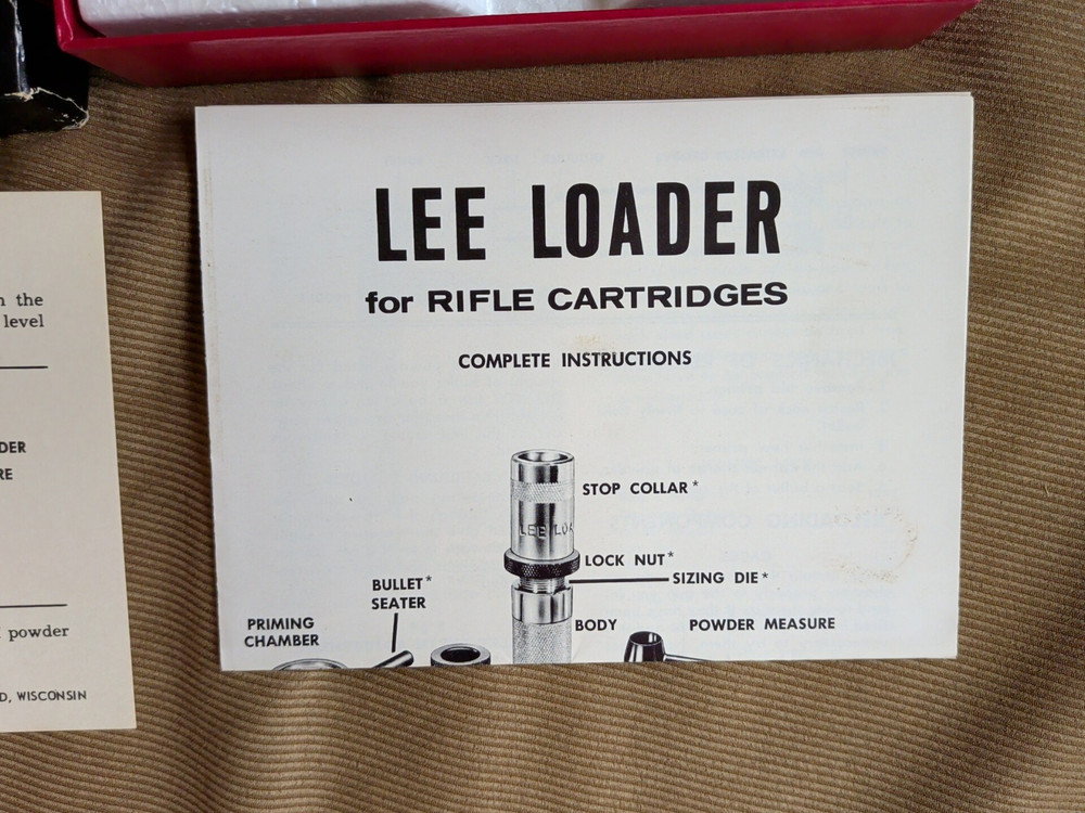 Vintage LEE LOADER 257 Remington Roberts Complete Hand Reloading Tool