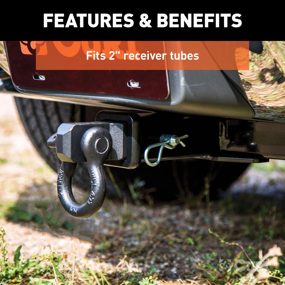 CURT D-Ring Shackle Mount 2in Shank 45832