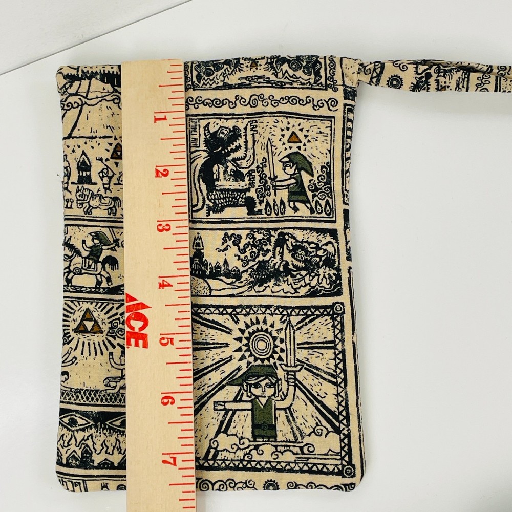 Zelda Link Fabric Drawstring Storage Bag Small 7.5"x5"