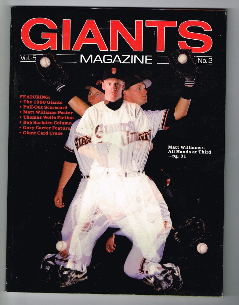 1990 San Francisco Giants Magazine MLB Baseball PROGRAM Volume 5 #2