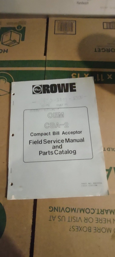 rowe cba-2 arcade manual #1023