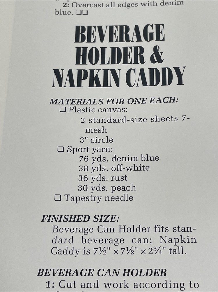 Bargello Place Mat Set Annie's Plastic Canvas Pattern