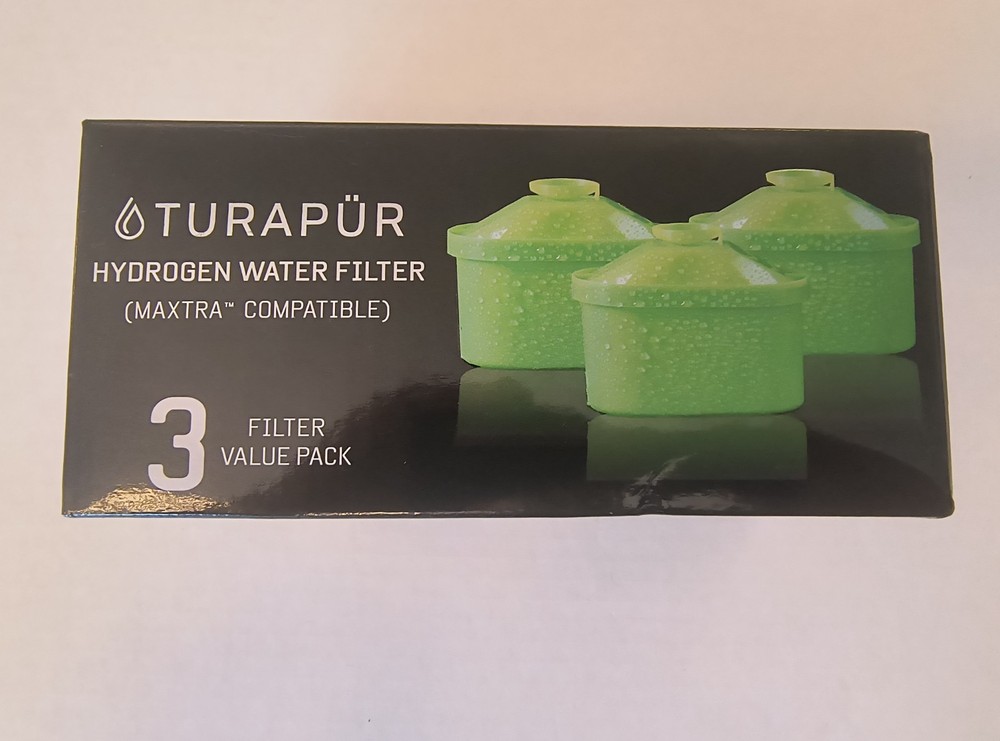 Turapur Hydrogen Water Pitcher Filters Maxtra Compatible 3 Filter Value Pack New