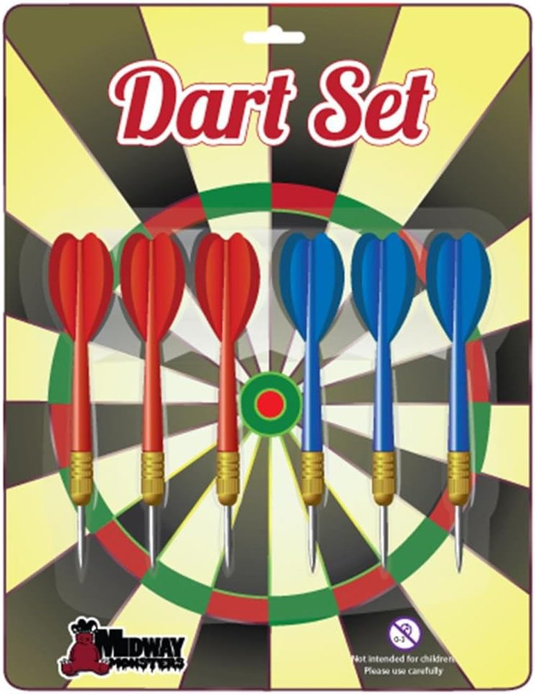 6 Pack Steal Tip Brass Dart Set