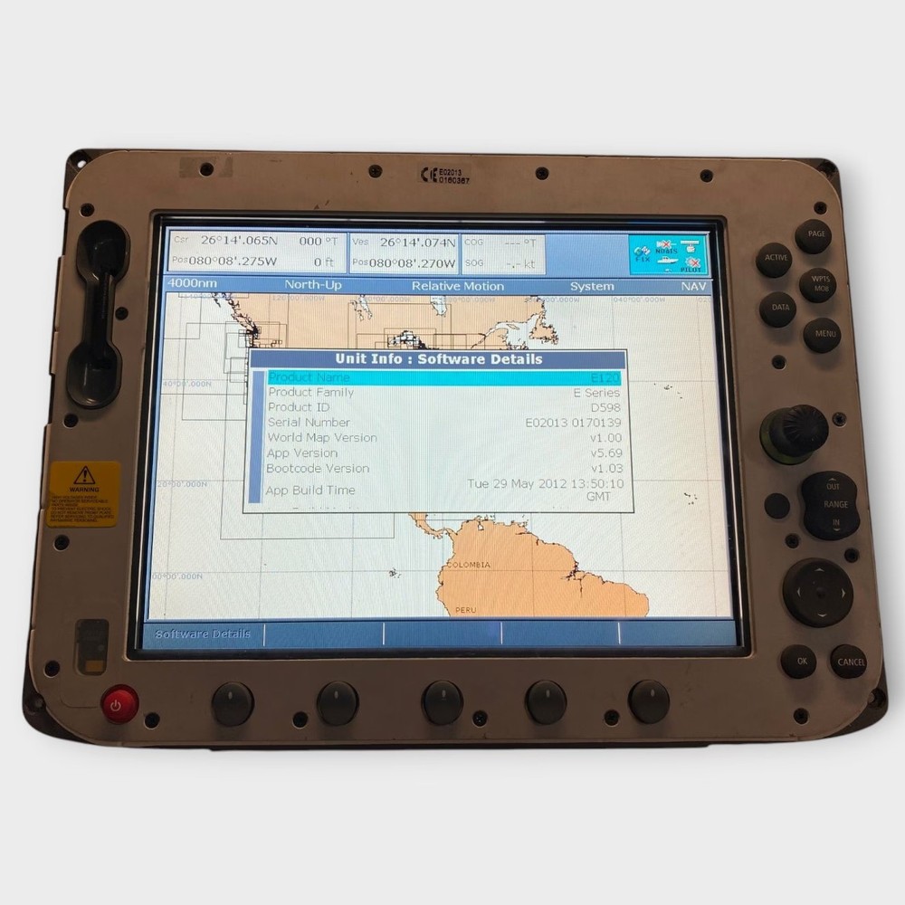 Raymarine E120 Classic Multifunction Display --E02013--CORE ONLY-Fully Tested