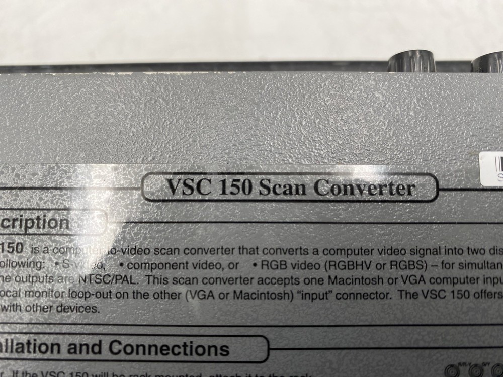 Extron VSC 150 High-Resolution Scan Converter