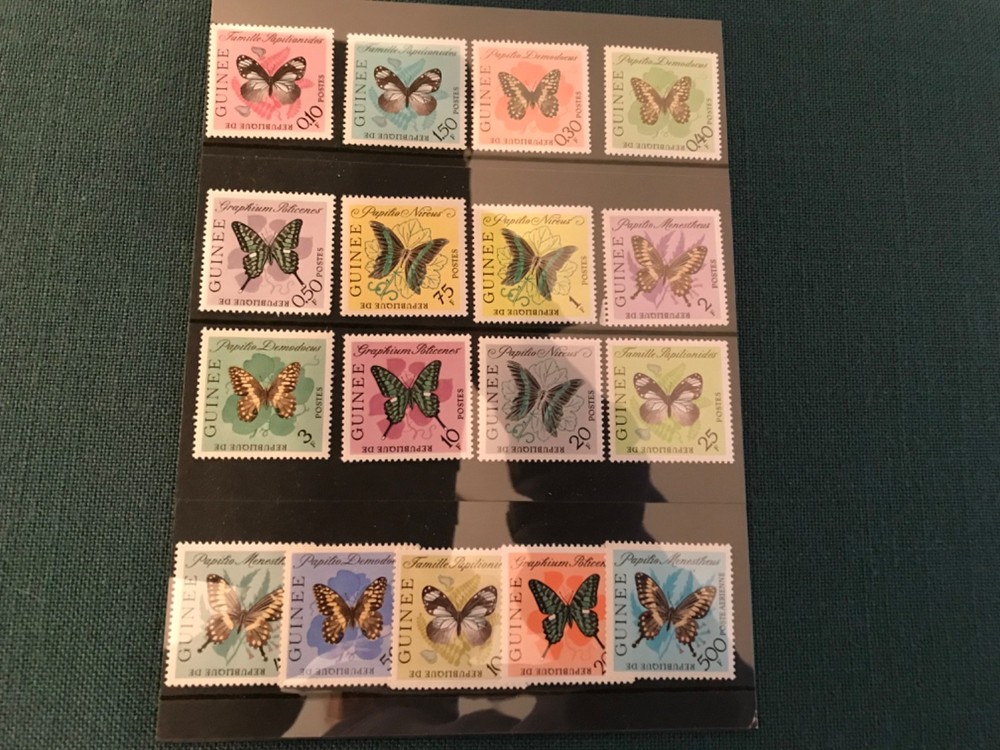 butterfly.  Guinee. 16 mint nh