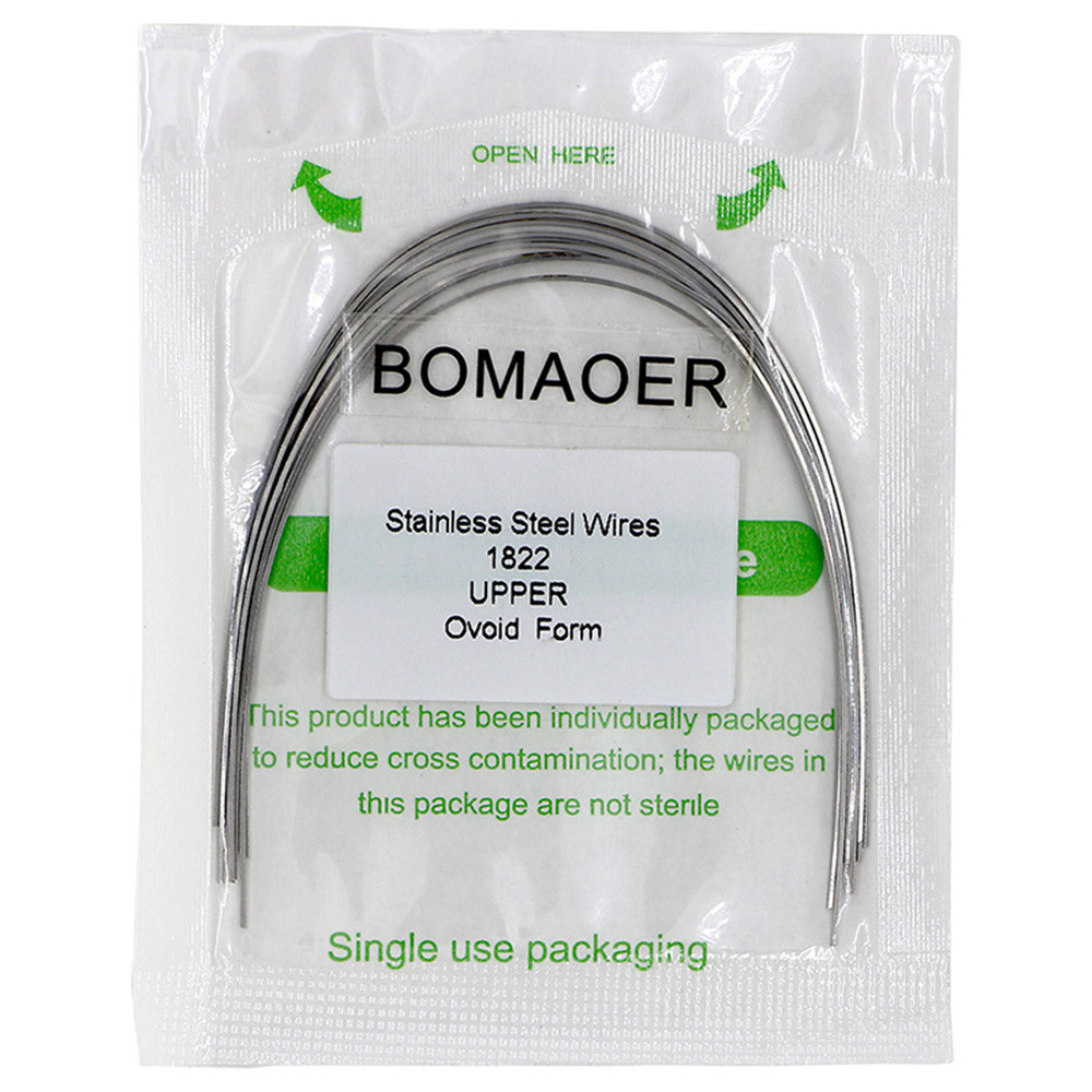 5×Dental Orthodontic Stainless Steel Rectangular Arch Wire Ovoid Form 018×022 U