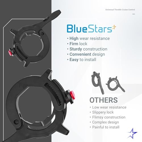 Throttle Cruise Control/Motorcycle Throttle Lock - Universal Compatible with
