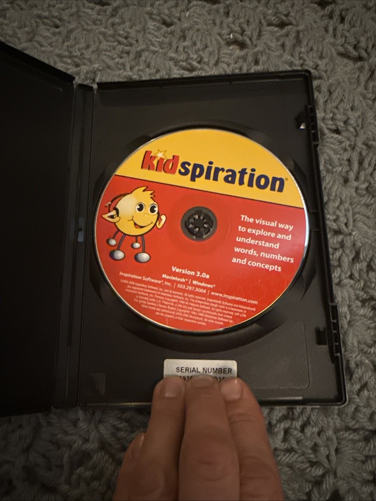 Kidspiration Version 3 Grades K-5 PC Mac Windows Single Inspiration Software